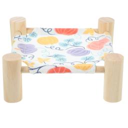Rede elevada destacável do animal de estimação, Cama de dormir respirável, Cama confortável dos desenhos animados, Lavável, Multiuso, Coelho, Hamster - Image 3