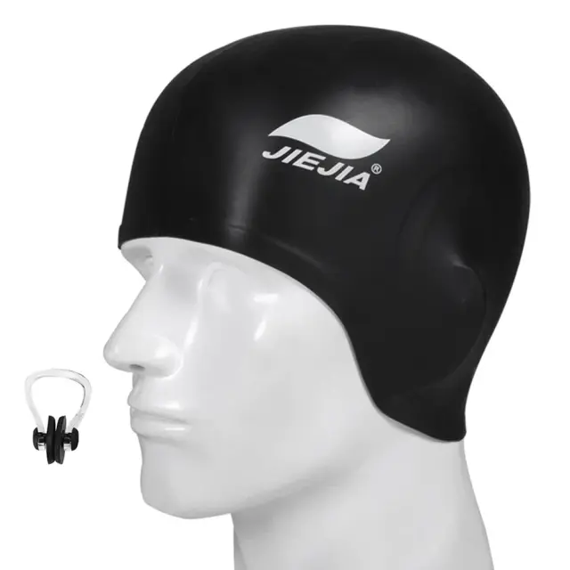 Orelhas de Touca de Natação em Silicone Universal com Protetores Completos