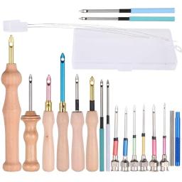 Embroidery Stitching Punch Needle, Putucar a ferramenta Cross Stitch, Fio ajustável do tapete, Kit de ferramentas - Image 1