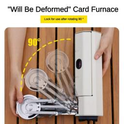 Fogão a gás de acampamento portátil dobrável queimador de gás ao ar livre fogão de cartão dobrável piquenique grill sistema de aquecimento de fogo - Image 5