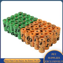 Sacos biodegradáveis do pooper do animal de estimação 15 pces/rolo saco de lixo descartável gato/cão sacos do cocô distribuidor/suporte/coletor acessórios do filhote de cachorro - Image 2