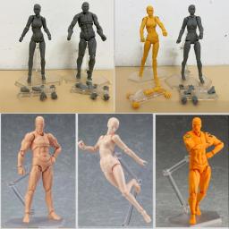 Brinquedo modelo colecionável com suporte, CORPO KUN, Figura de Ação CORPO CHAN, Figma, Arquétipo, Ele, Ela, Ferrite Joint, Boneca Móvel - Image 1