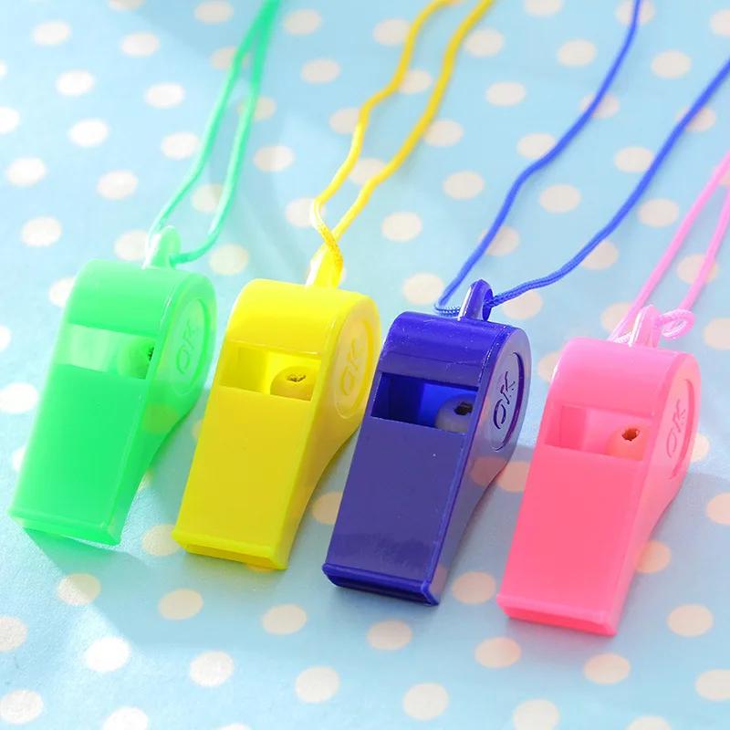 Apito Plástico Portátil para Torcida, Arbitragem e Emergência, Ideal para Treinamento e Sobrevivência, Cor Aleatória, 10 PCs, 20PCs - Image 1