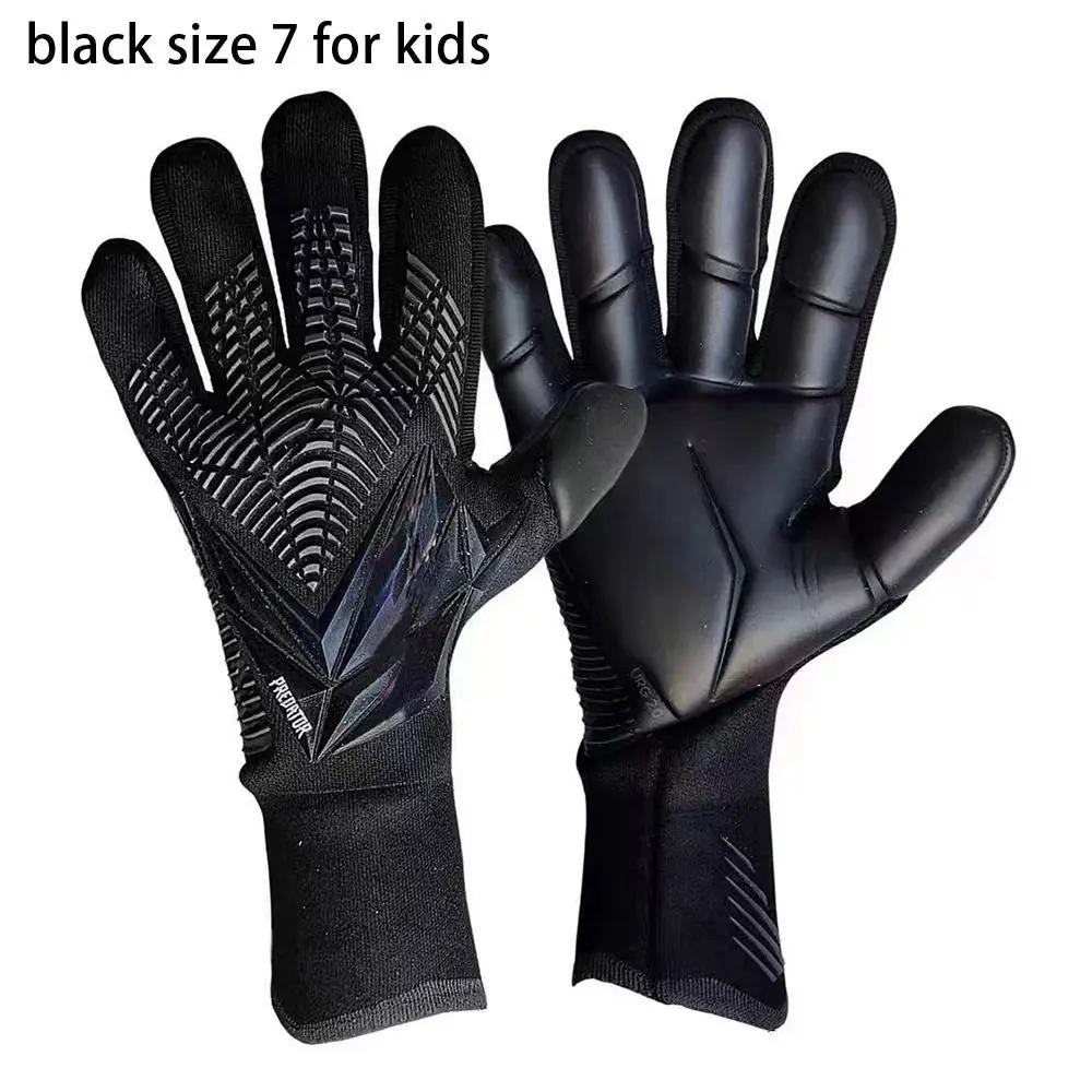 Luvas grossas de látex para adultos e crianças, proteção para os dedos, antiderrapante, respirável, futebol, futebol, novo, 1 par - Image 1
