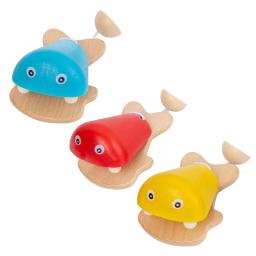 Brinquedo do instrumento musical para preschoolers, instrumento de percussão de madeira, brinquedo educativo batendo, forma do peixe, agarrar fácil, 1, 2, 3 - Image 1