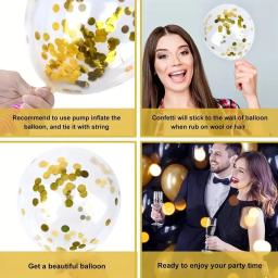 20 pçs/set balões de formatura preto ouro confetes balão de látex 2025 feliz formatura festa decoração boné de solteiro você fez isso - Image 6