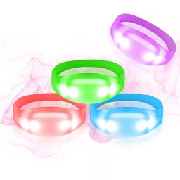 Controle remoto LED Pulseira para Concerto, Concerto de Música Grande, Suprimentos para Eventos Esportivos, Pulseira Brilhante, RGB, DMX512 - Image 3