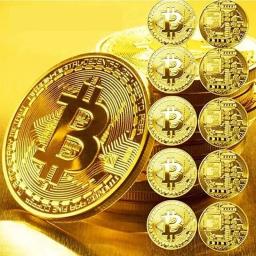 Banhado a ouro Bitcoin Coin Collectible Art Collection, Física Comemorativa, Casascius Metal, Imitação Antiga, Happy Birthday Gift - Image 3