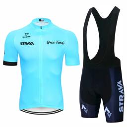 2024 strava conjunto de ciclismo dos homens camisa ciclismo manga curta bicicleta ciclismo kit roupas mtb wear triathlon maillot ciclismo - Image 2