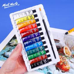 Conjunto Guache Paint para Iniciantes, Pinturas Retratos em Tela, Cores Ricas Vívidas, Artistas, Estudantes, 12, 24, 36 Cores, Tubos de 6ml - Image 3