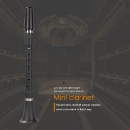Mini B Flat Clarinete Clarionet, Instrumento de Sopros para Iniciantes Prática, Instrumento Musical para Tyro Music Lover - Image 3