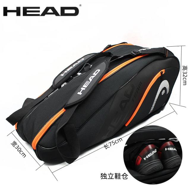 Mochila HEAD para Tênis e Badminton: Saco Espacial para Raquetes de Até 9 Tênis e Beach Tennis
