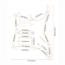 Peças de guitarra personalizadas pleroo-para mij ibanez rg 350 dx guitarra pickguard ssh humbucker captador placa de risco várias cores - Image 6