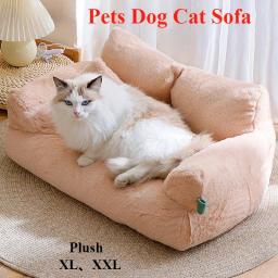 Cama de gato macia luxuosa lavável, sofá lavável, confortável cama de cachorro de pelúcia, ninho para cães médios e grandes - Image 3