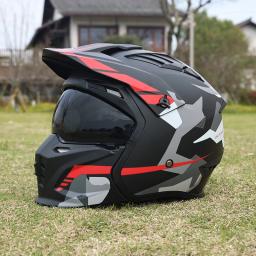 Street Fighter Capacete de motocicleta masculino e feminino quatro estações motocicleta retro capacete completo meio capacete combinação - Image 4