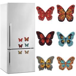 Special Shape Diamond Painting Ímã de geladeira, Christmas Train Ímã de geladeira para adultos e crianças, 6pcs - Image 5