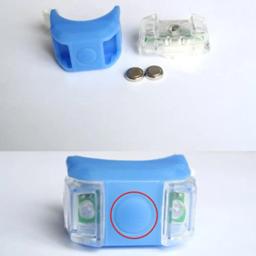 Bicicleta led luz 6th geração silicone duplo-olho luz de aviso de segurança da bicicleta alarme decoração luz com 2pcs cr2032 baterias - Image 3