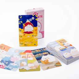 Adivinhação jogo de cartas, novo estilo, gato, oráculo, festa, entretenimento, jogo de tabuleiro, 10,4x6,1 cm, 48 cartas - Image 1