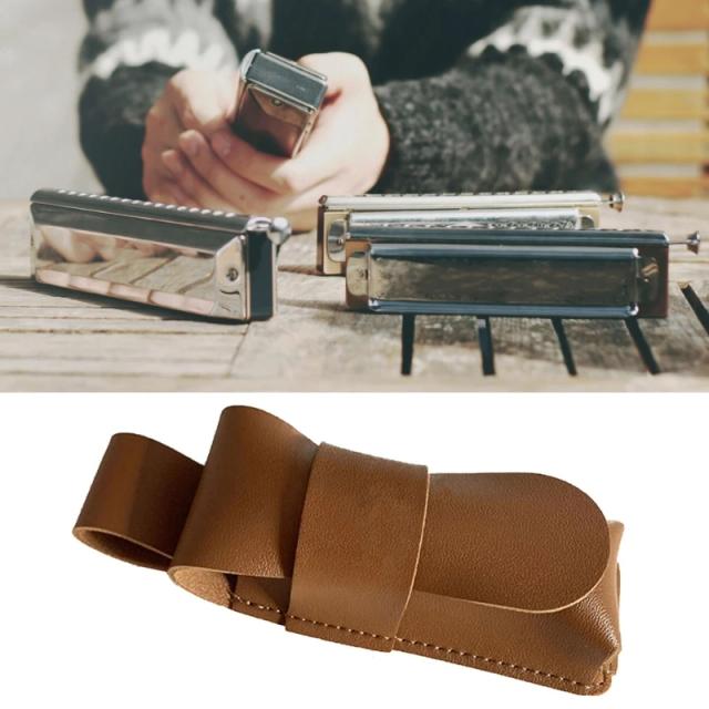 Bolsa Porta-Gaita Unissex em Couro PU - Maleta Prática para Transporte da sua Gaita