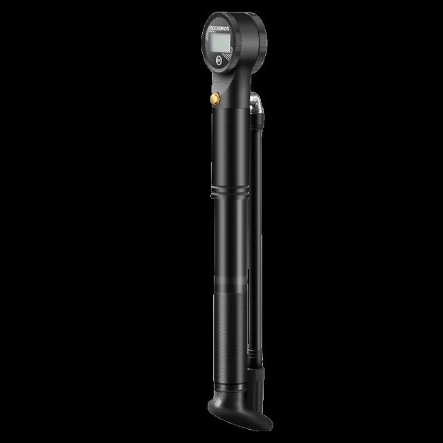 Bomba de Bicicleta Portátil ROCKBROS com Manômetro Eletrônico e Alta Pressão de 320PSI para MTB e Road Bike