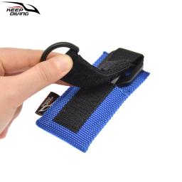 1 pçs mergulho subaquático corte especial faca cortador capa pode ser usado através de 5cm webbing resistente ao desgaste capa de cortador de náilon - Image 4