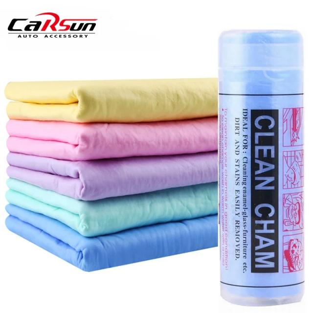 Toalha PVA Chamois para Lavagem de Carros, Limpeza Doméstica e Secagem de Cabelos - 43x32cm