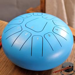 Hluru-aço língua tambor, tambor etéreo para iniciantes, percussão de Tom, Handpan Tang, 8 ", 11 notas, chave F - Image 2