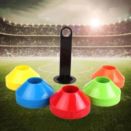 Cones De Treinamento De Futebol com Saco De Malha, Esportes Pires Cones, Marcadores De Discos, Disco De Rugby Bucket, Treinamento De Futebol, 50PCs - Image 2