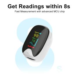 Oxímetros de pulso portáteis médicos, monitor de dedo para adultos, tela tft, desligamento automático, protetor embutido - Image 4