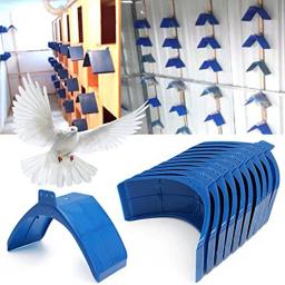 1pc pomba pomba de plástico resto suporte quadro de suprimentos habitação quadro poleiros aves conjunto suporte suprimentos pássaro - Image 2