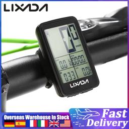 LIXADA-velocímetro bicicleta sem fio com luz de fundo, USB recarregável, computador ciclismo, bicicleta Speed Meter, odômetro - Image 1