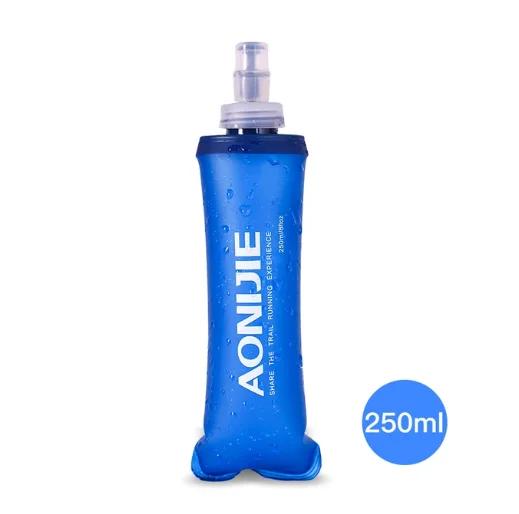 Aonijie 250ml 600ml dobrável silicone macio garrafa de água para o esporte ao ar livre viajar correndo chaleira pacote hidratação saco colete - Image 1