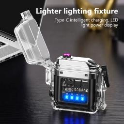 Iluminação recarregável arco mini chaveiro, display led ao ar livre, lanterna cob, à prova d'água - Image 1