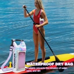 Bolsa impermeável para telefone celular, saco para rafting e caiaque, equipamentos para a praia - Image 3