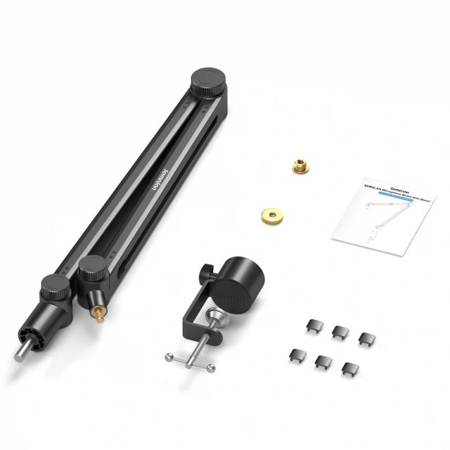 Suporte de Microfone Boom Sinelan LM01: Braço Ajustável para Gravação Profissional em Desktop e Móvel