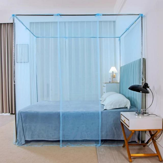Rede Mosquiteira Portátil Dobrável para Acampamento e Cama de Casal, Ideal para Adultos e Solteiros