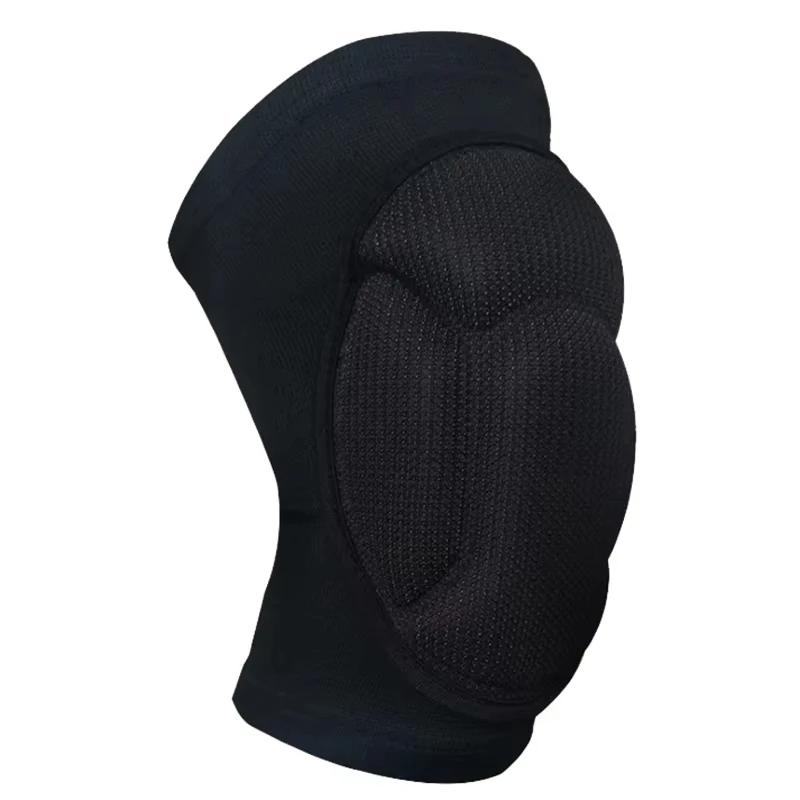 Joelheira Esportiva de Proteção Espessada para Homens, Joelheiras Elásticas, Equipamento de Fitness, Protetor de Basquete, Almofadas Antiderrapantes, Masculino, 1Pc - Image 1