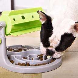 67je animal estimação cachorro filhote vazamento comida quebra-cabeça brinquedo interativo dispensador alimentação altura - Image 3