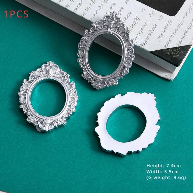 Moldes de Silicone para Decoração de Bolos com Enfeites Vintage em Resina - Ferramentas de Pastelaria e Acessórios de Cozinha