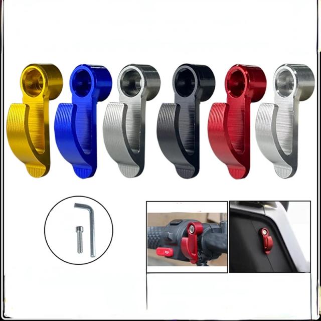 Acessórios Modificados para Bicicletas Elétricas: Gancho de Capacete, Armazenamento Lateral para Scooters, Bomba de Freio, Embreagem e Meia Tampa em CNC