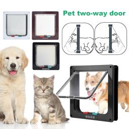 Smart Flap Porta Deslizante para Animais de Estimação, 4 Way Lock, Portão de Segurança, Controlador Switch, Gato e Cachorro, Portão de Segurança, Cão e Gatinho, Pet Shop - Image 1