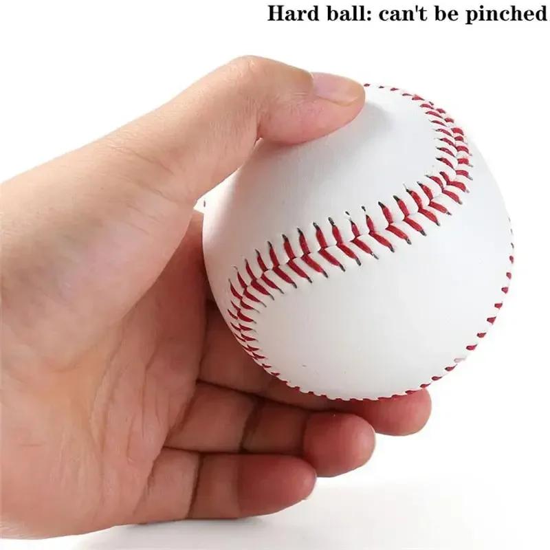 Softball de beisebol branco para homens, treinamento hardball, produtos de fitness, jogo de equipe prática, bolas artesanais, segurança, criança, n ° 9 - Image 1