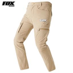FOX RIDE-Calças Longas De Ciclismo Para Homens, Calças De Mountain Bike, Calças De Bicicleta De Estrada, Calça Enduro MTB, Roupas De Motocross - Image 4
