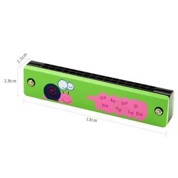 Cute Harmonica Instrumento Musical para Crianças, Montessori Brinquedo Educativo, Cartoon Padrão, Instrumento de Sopro, Presente Infantil, Brax - Image 6