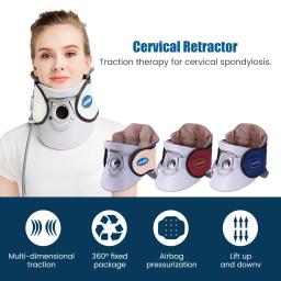 Pescoço Cervical Tração Brace Retractor, maca colarinho, protetor De Órtese, Vertebra Inflável Coluna Fixação, corrector De Postura - Image 2