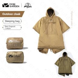 MOBI JARDIM-Camping Manto Wearable com Cap, Saco de dormir de algodão ultraleve, Multifuncional Outdoor Colcha Quente Roupas, 680g, ZY - Image 1