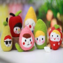 DIY Brinquedos de Figuras 3D para Iniciantes, Forma Fruta, Feltragem Artesanato Supplies Set, Do It Yourself, personagens, brinquedo - Image 2