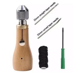 Kit de costura de couro DIY, fio encerado, ferramentas de costura manuais, artesanato de couro, costura de borda, tiras de cinto, sapateiro Canvas Repair Tools - Image 2