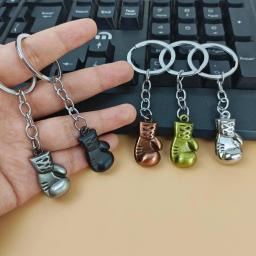 Mini luva de boxe Keychain, chaveiro do metal do esporte, amantes da aptidão, recordações do clube, presentes - Image 6