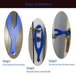 Trava de porta ajustável Pet Porta Gato, Para manter o cão fora das caixas de lixo e comida, Rolha flexível para cães, 1 pc - Image 4